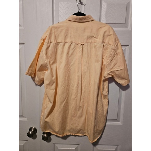Pendleton Mens XL canary yellow short‎ sleeve button up - Picture 5 of 5